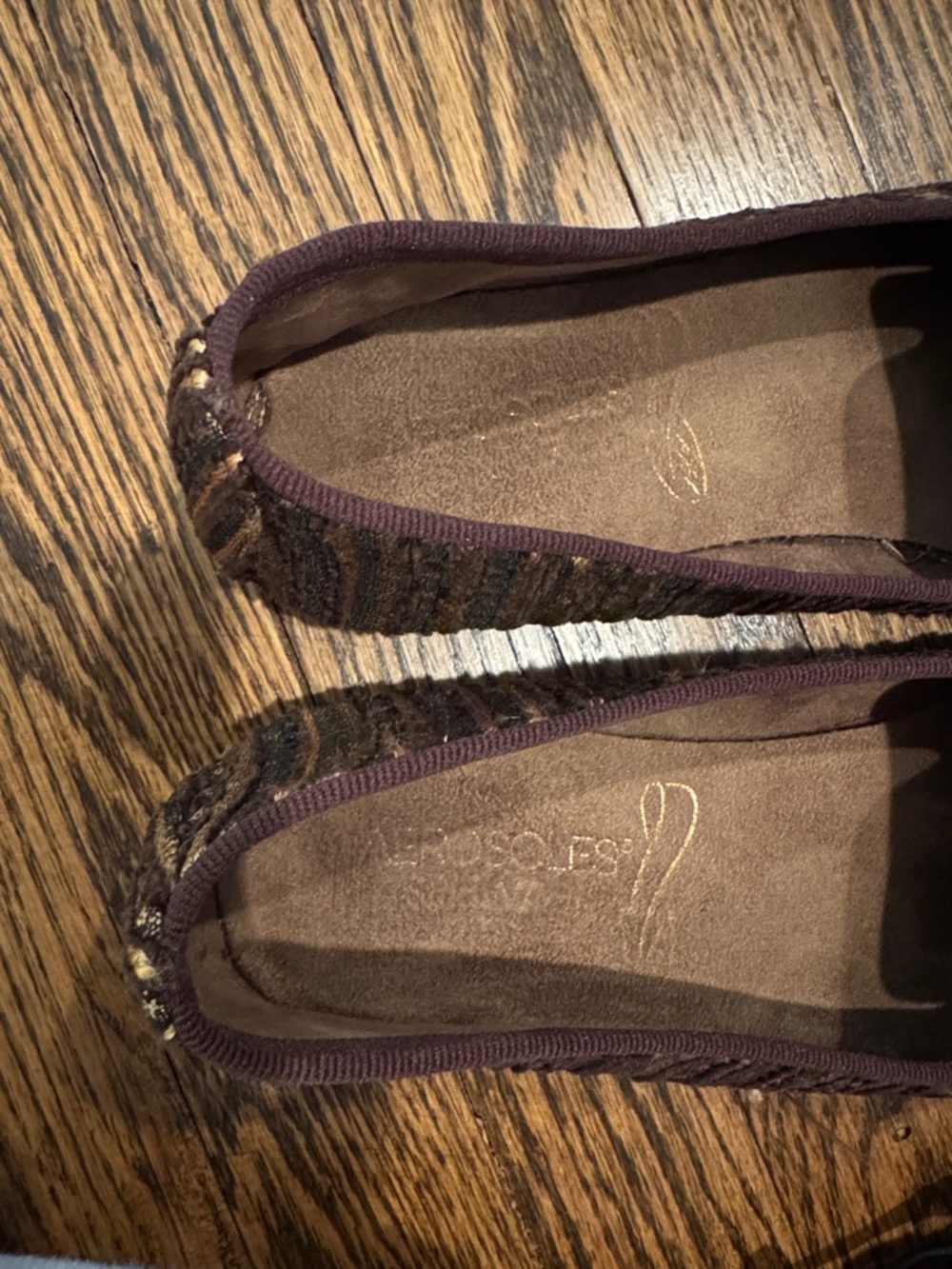 Aerosoles Striped Slip-On Fabric Loafers - Picture 5 of 7
